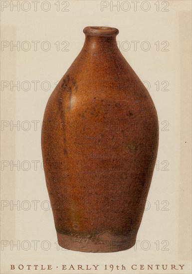 Bottle, c. 1937. Creator: John Matulis.