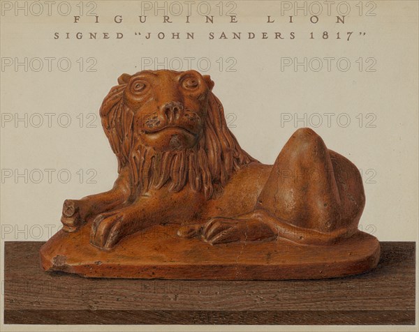 Lion, c. 1937. Creator: John Matulis.