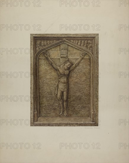 Bas Relief Plaque, c. 1940. Creator: Stanley Mazur.