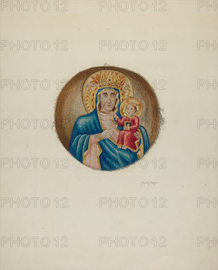 Religious Embroidery, 1940. Creator: Stanley Mazur.