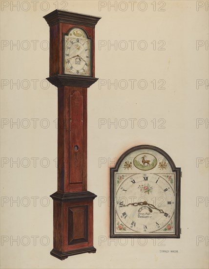 Grandfather Clock, c. 1937. Creator: Stanley Mazur.