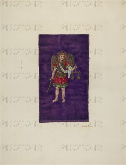 Religious Embroidery, c. 1940. Creator: Stanley Mazur.