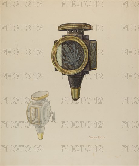 Carriage Lamp, 1938. Creator: Stanley Mazur.