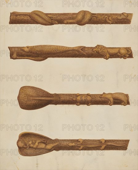 Walking Stick, c. 1940. Creator: William McAuley.