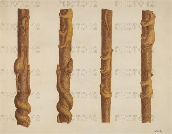 Walking Stick, c. 1940. Creator: William McAuley.