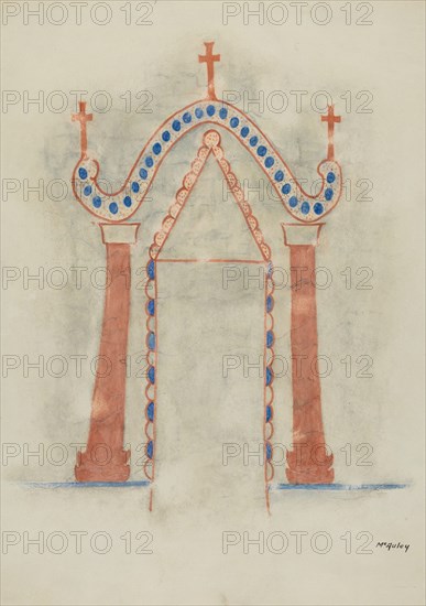 Wall Painting, 1938. Creator: William McAuley.