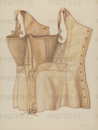 Corset, c. 1937. Creator: Frank McEntee.