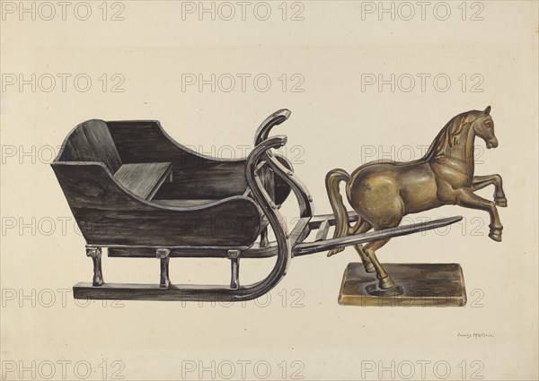 Toy Sleigh, c. 1937. Creator: James McLellan.