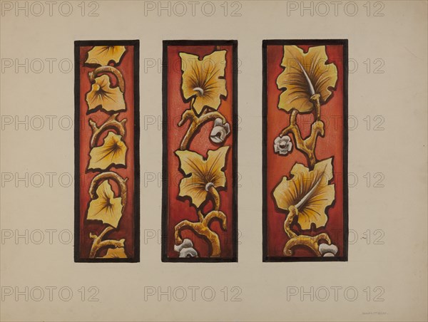 Painted Glass, c. 1937. Creator: James McLellan.