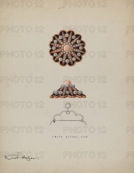 Brooch, c. 1936. Creator: Kurt Melzer.