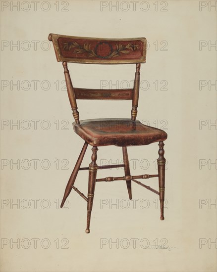 Painted Chair, 1938. Creator: Kurt Melzer.