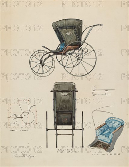 Baby Carriage, c. 1936. Creator: Kurt Melzer.