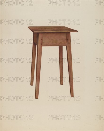 Tabarette, (Taboret) c. 1942. Creator: Ralph Morton.