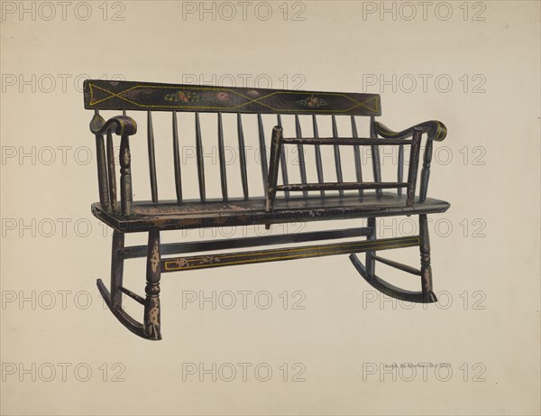 Settee, 1935/1942. Creator: Ralph Morton.