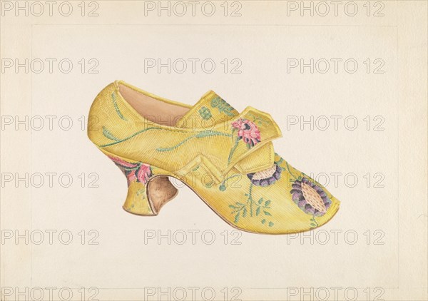 Woman's Shoes, c. 1937. Creator: Stella Mosher.