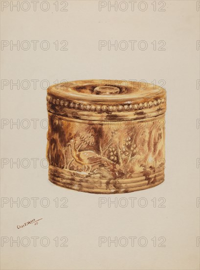 Butter Crock, 1937. Creator: Charles Moss.