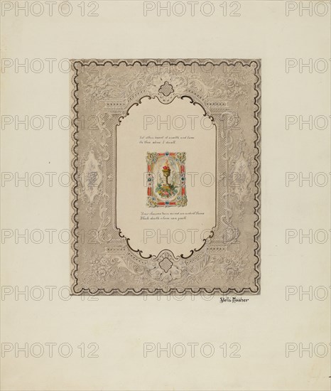 Valentine, c. 1941. Creator: Stella Mosher.