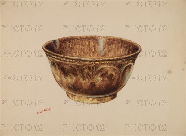 Bowl - Bennington, 1938. Creator: Charles Moss.