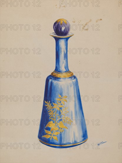 Bottle, c. 1936. Creator: Charles Moss.