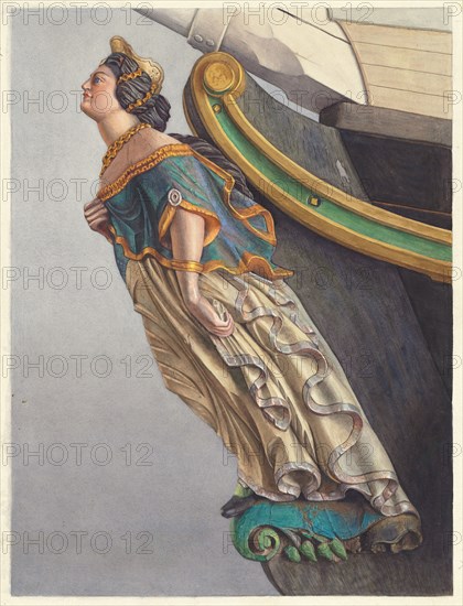 Figurehead, c. 1937. Creator: Elizabeth Moutal.