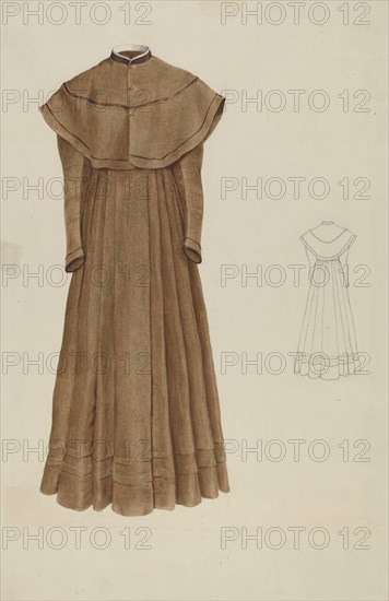 Woman's Costume, c. 1936. Creator: Elizabeth Moutal.