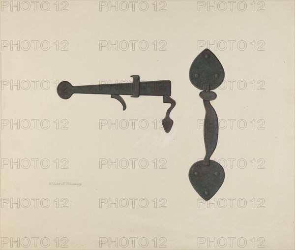 Shaker Door Latch, 1935/1942. Creator: Elbert S. Mowery.