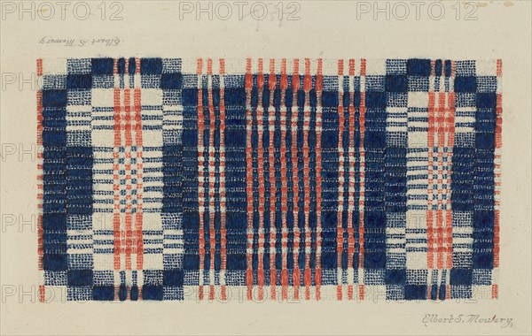 Coverlet: Gentleman's Fancy, 1935/1942. Creator: Elbert S. Mowery.