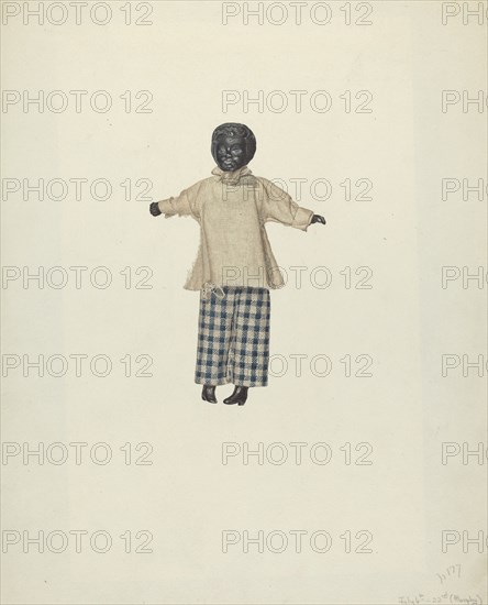 China Headed Negro Doll, 1935/1942. Creator: Henry Murphy.
