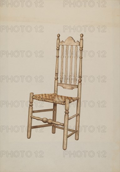 Banister Back Chair, 1935/1942. Creator: Henry Murphy.