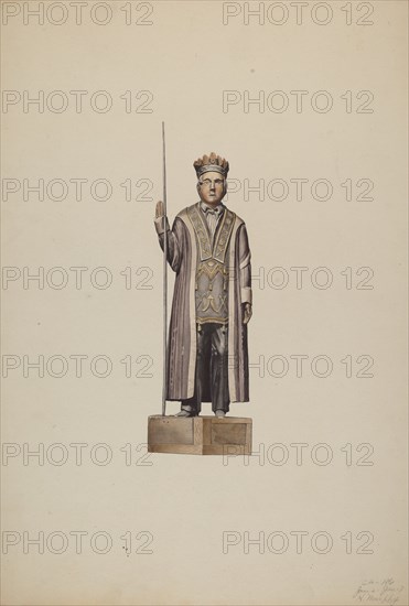 Commemorative Figure, 1935/1942. Creator: Henry Murphy.