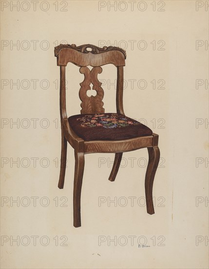 Side Chair, 1941. Creator: Lelah Nelson.