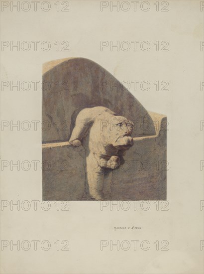 Water Spout, Sandstone, 1939. Creator: Raymond E. Noble.