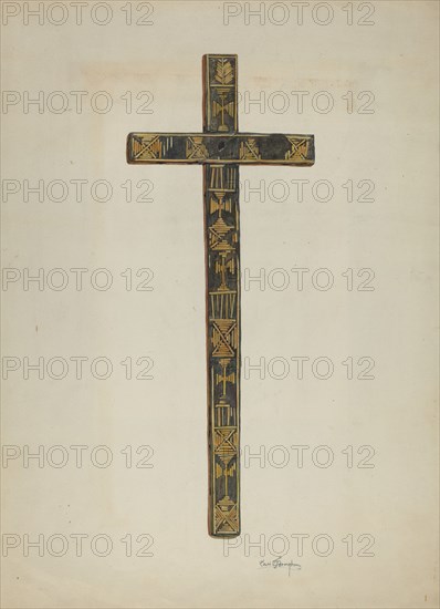 Cross, c. 1939. Creator: Carl O'Bergh.