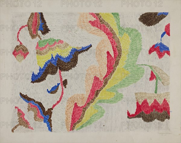 Colcha, c. 1937. Creator: Marjery Parish.