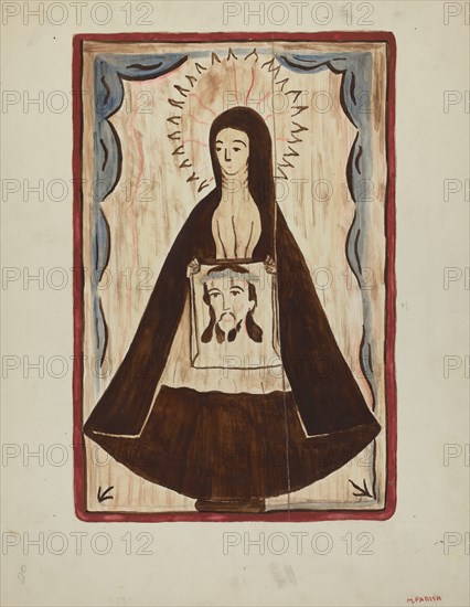 Retablo, 1935/1942. Creator: Marjery Parish.