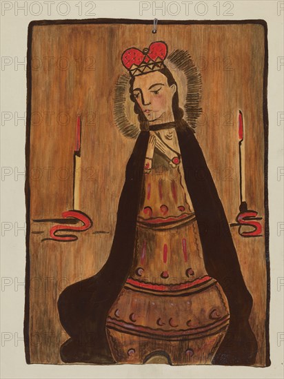 Retablo, c. 1937. Creator: Marjery Parish.