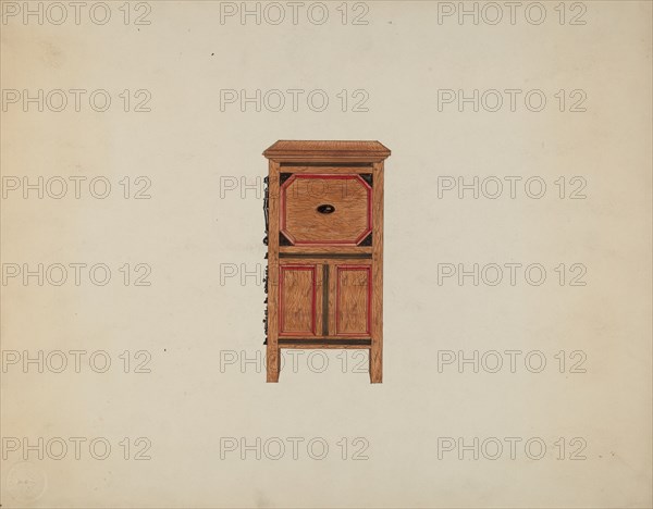 Side View of Hartford Chest, c. 1936. Creator: Martin Partyka.