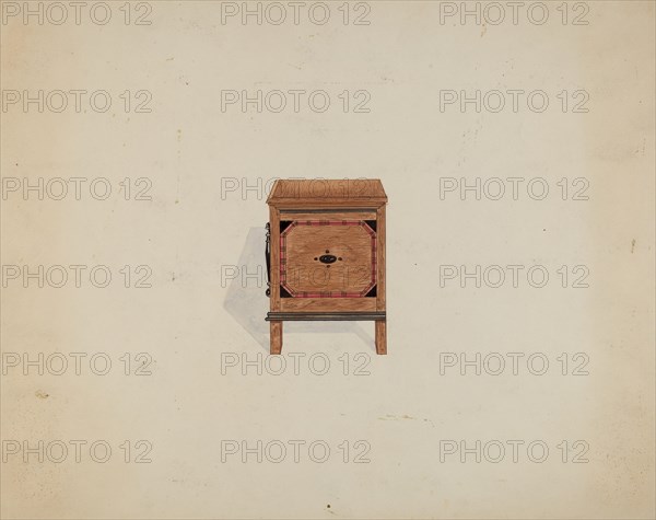Side View of Blanket Chest, c. 1936. Creator: Martin Partyka.