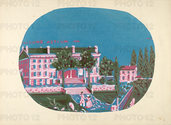 Bandbox Design (Deaf and Dumb Asylum), c. 1939. Creator: Martin Partyka.