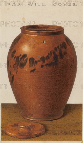 Covered Jar, c. 1939. Creator: Alfred Parys.