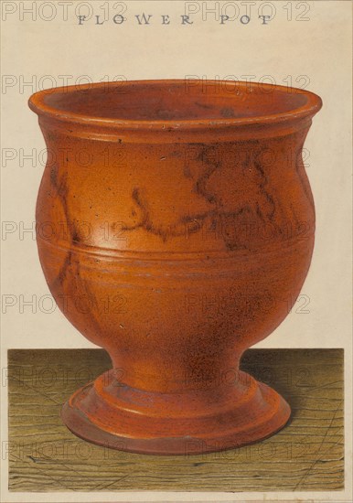 Flower Pot, c. 1939. Creator: Alfred Parys.