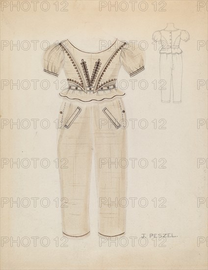 Boy's Suit, c. 1936. Creator: Jean Peszel.