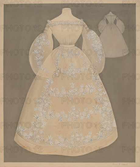 Dress, c. 1937. Creator: Jean Peszel.