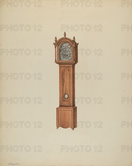 Tall Clock, c. 1938. Creator: Lawrence Phillips.