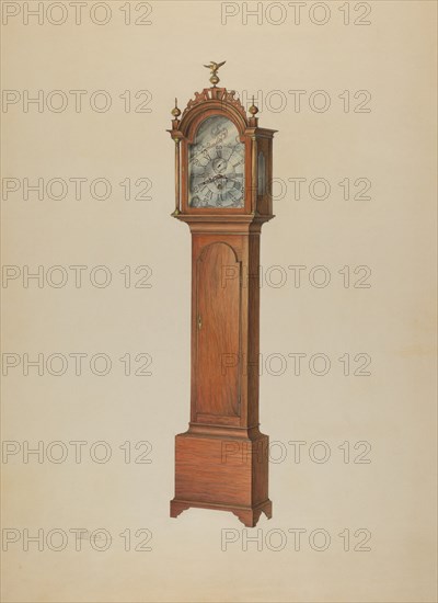 Clock, c. 1938. Creator: Lawrence Phillips.