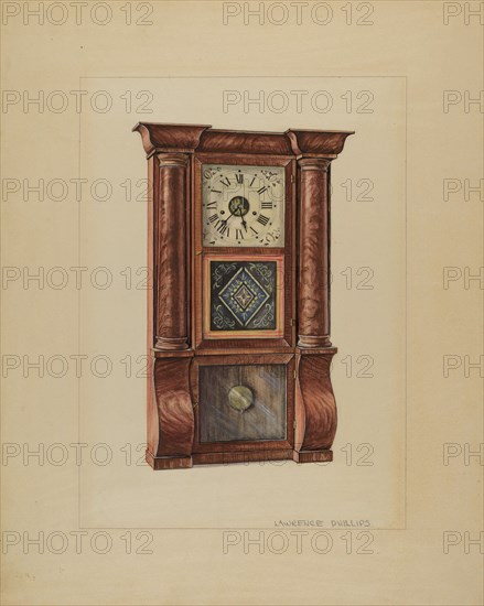 Clock, c. 1936. Creator: Lawrence Phillips.