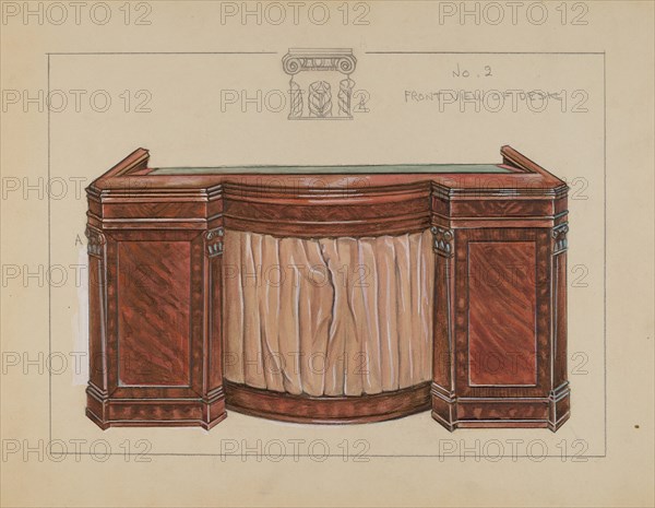 Desk, 1935/1942. Creator: Lawrence Phillips.