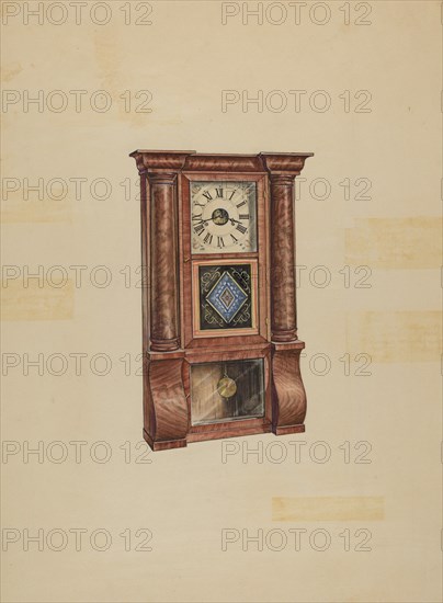 Clock, c. 1936. Creator: Lawrence Phillips.