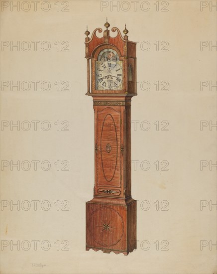Tall Clock, c. 1936. Creator: Lawrence Phillips.