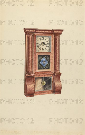 Clock, c. 1953. Creator: Lawrence Phillips.